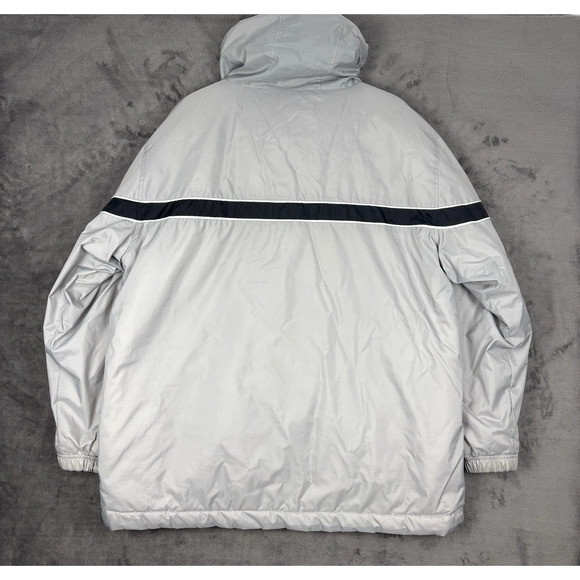 Vintage Nike Full Zip Reversible Hooded Coat Jacket Mens Extra Large XL Gray - Picture 3 of 10